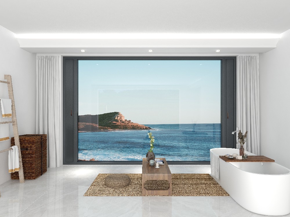 整面墻大玻璃超大全景落地窗，定義豪宅